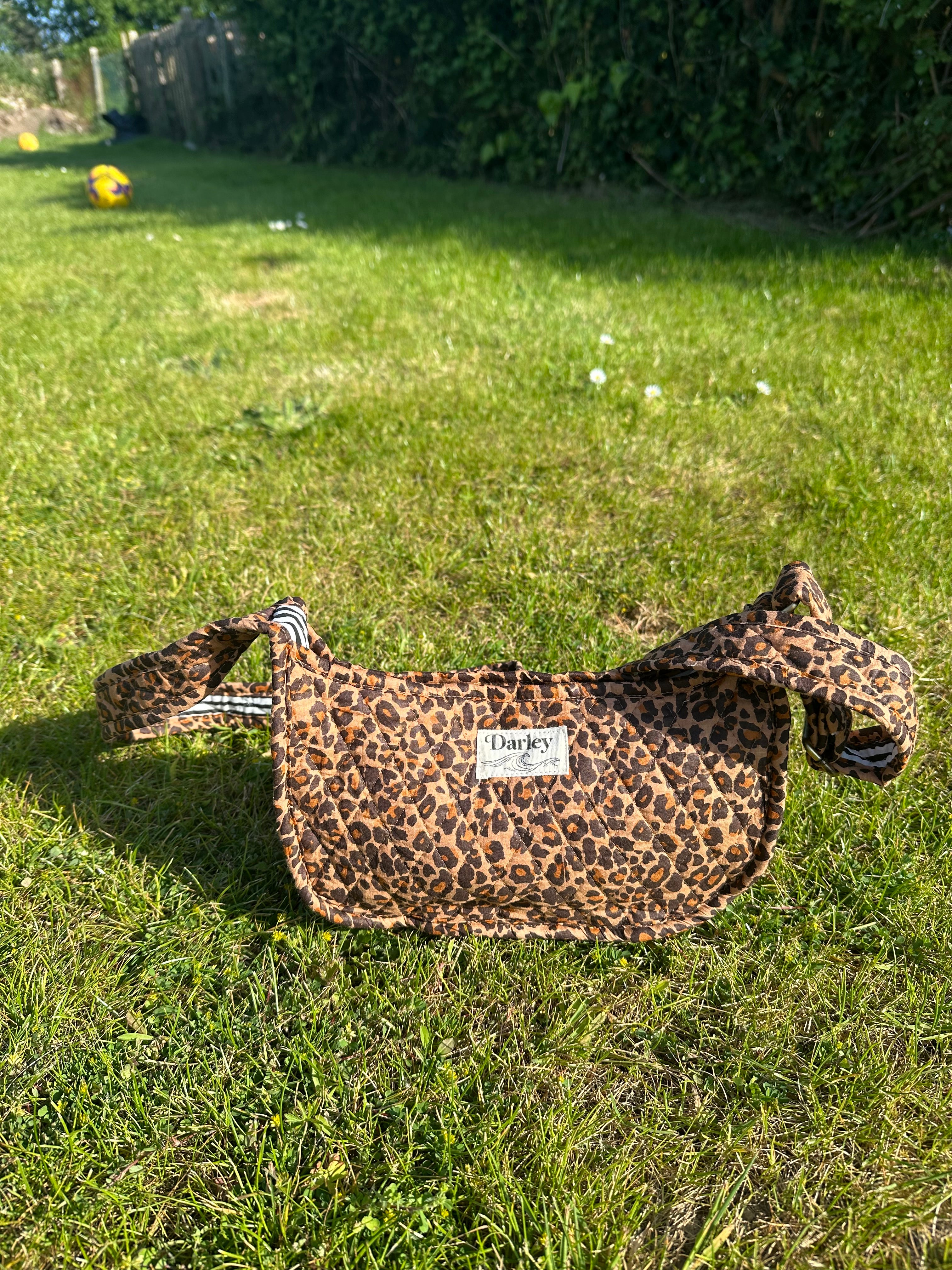 Leopard print side bag