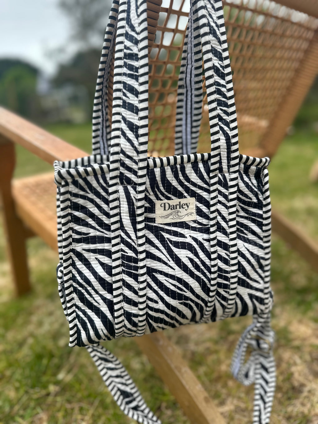 Zebra Print Mini Tote
