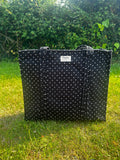 Polka Dot Zipped Tote Bag