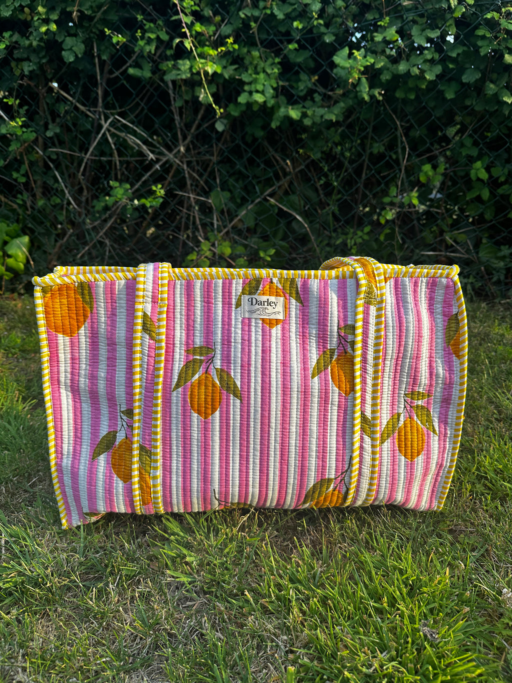 Lemon rectangle shape tote Bag
