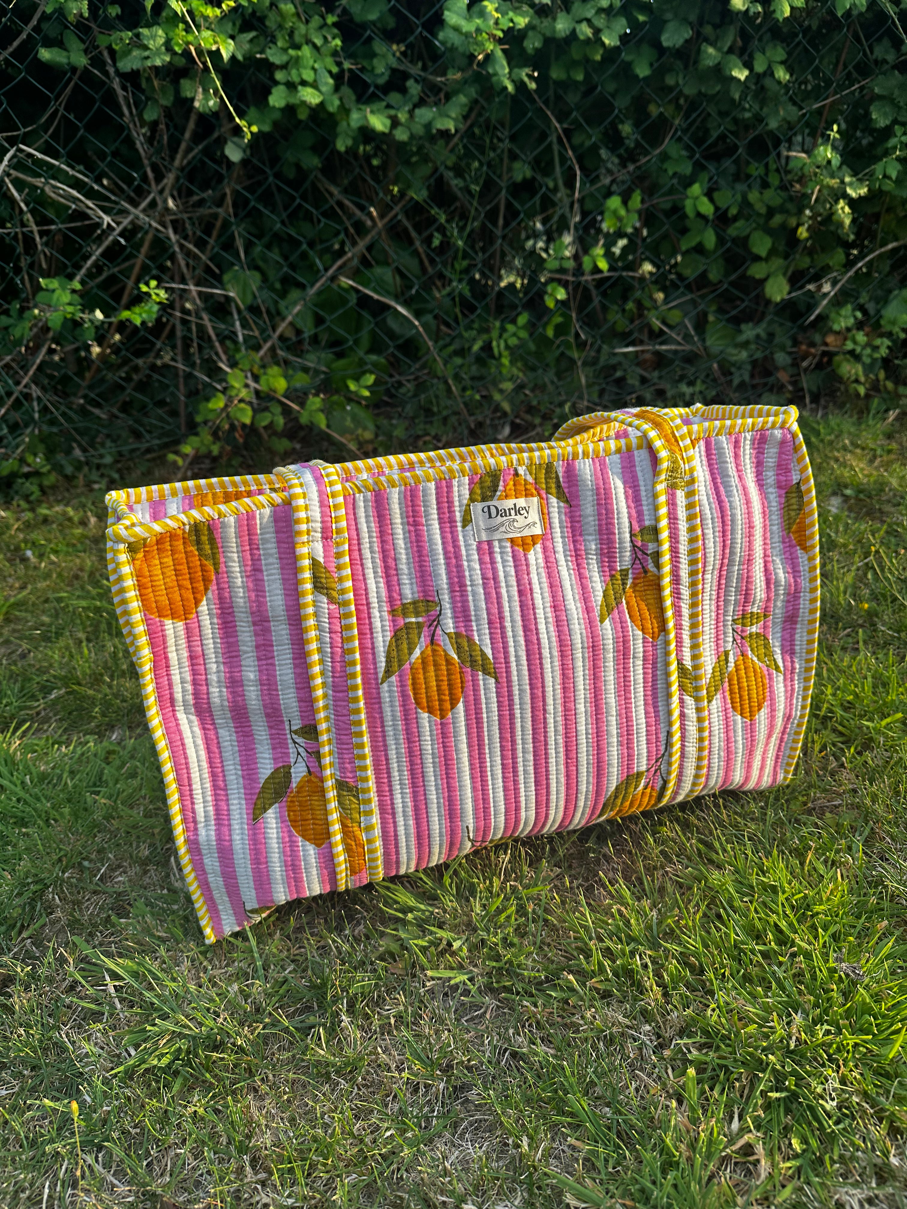 Lemon rectangle shape tote Bag