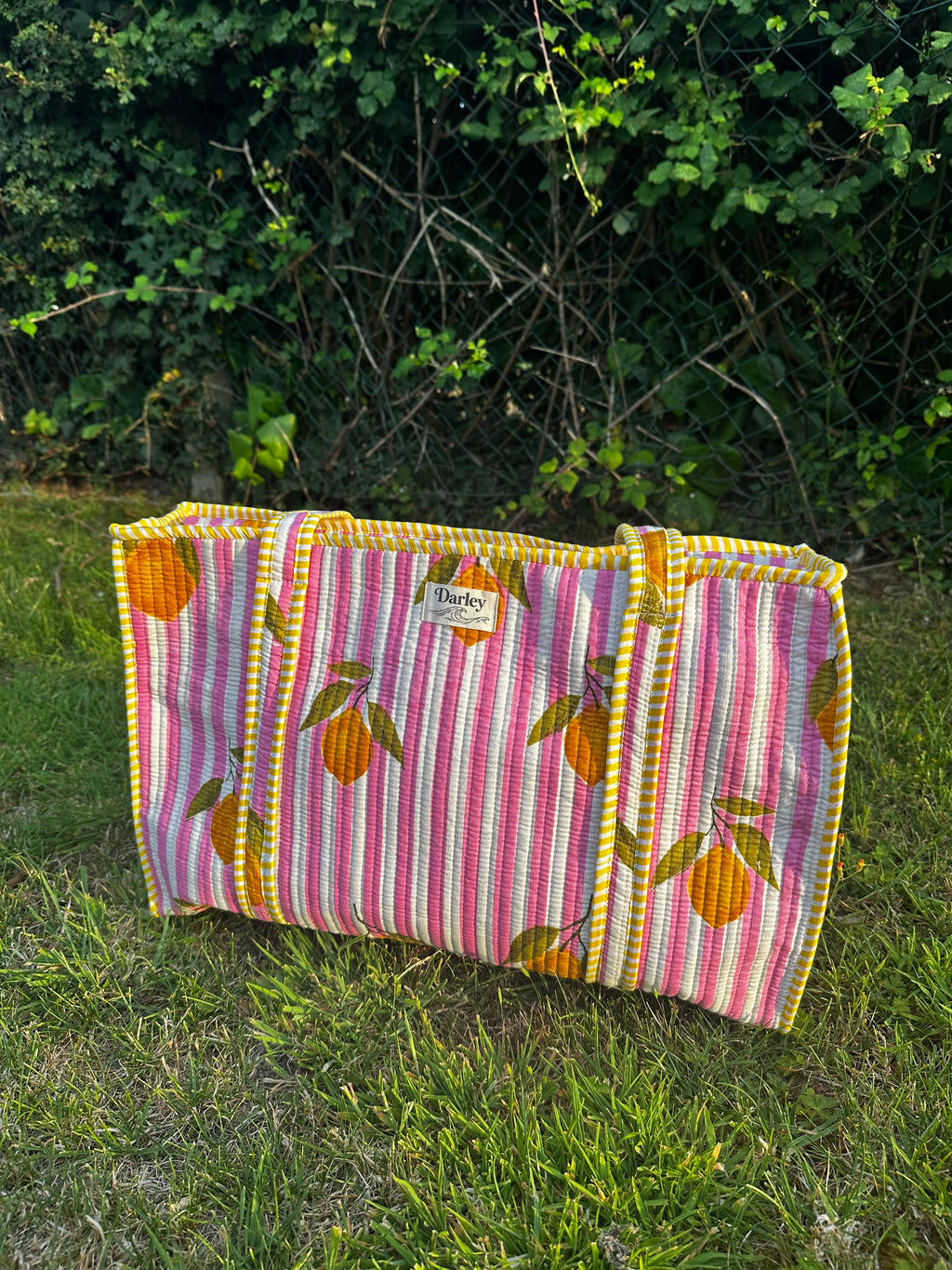 Lemon rectangle shape tote Bag