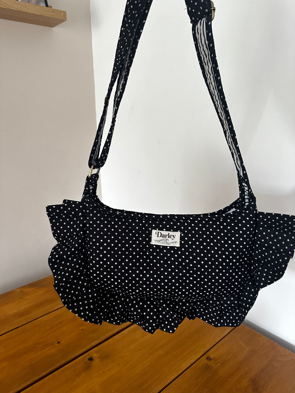 Frill Polka Dot Side Bag