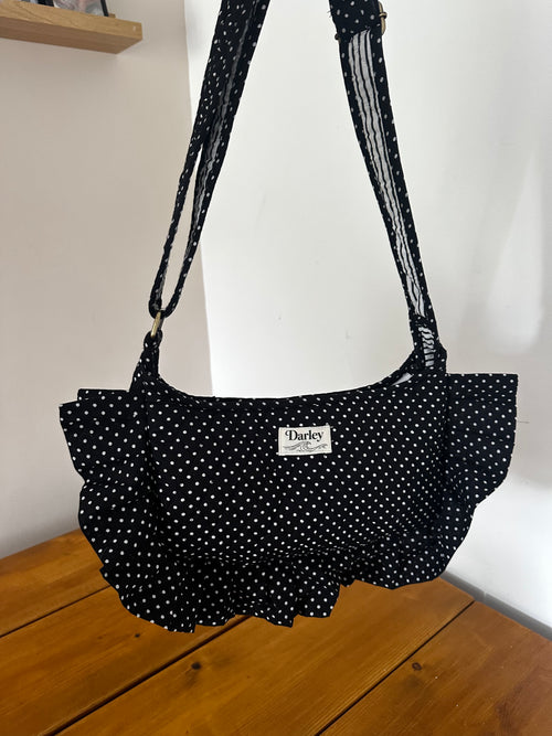 Frill Polka Dot Side Bag