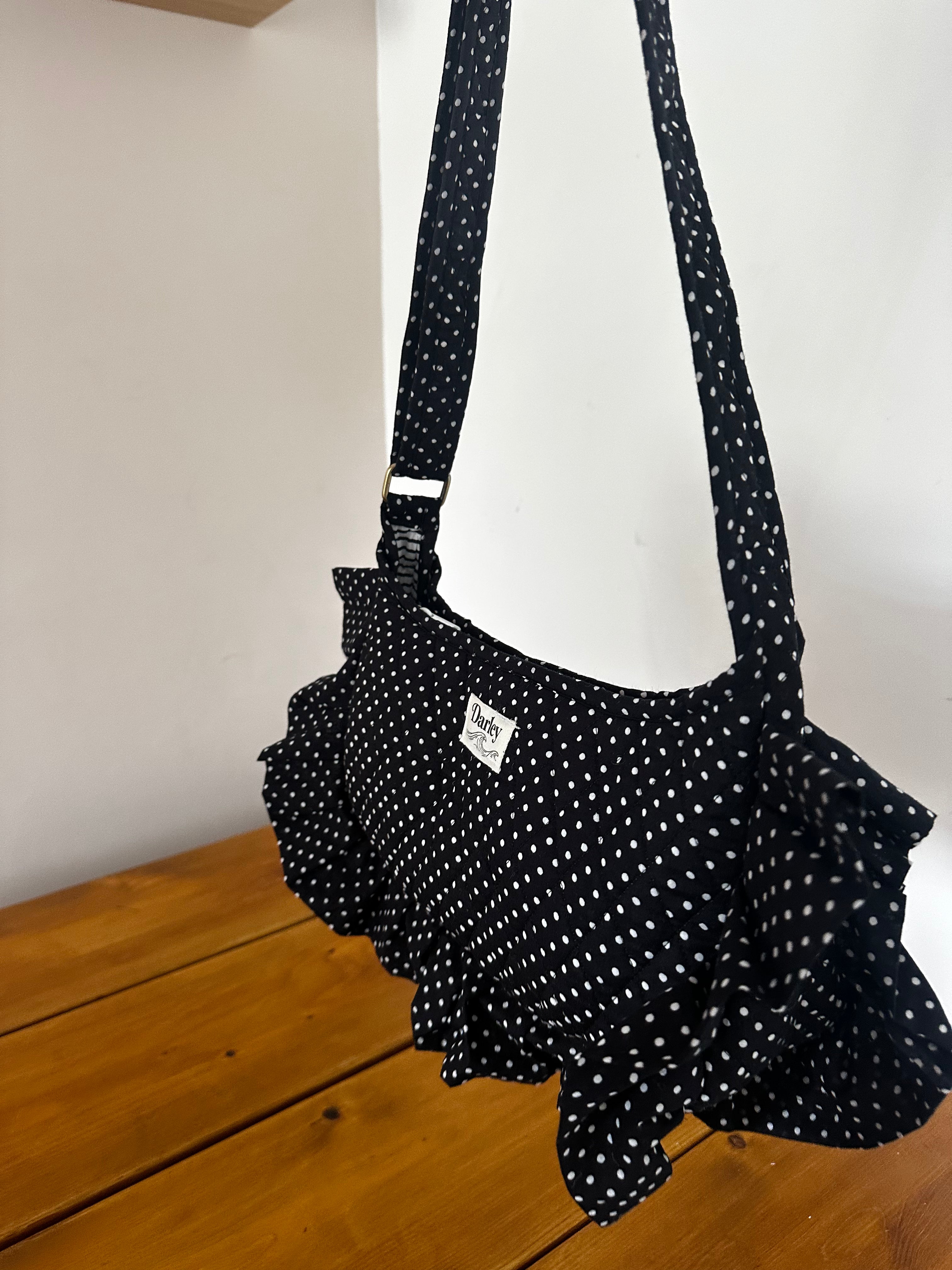 Frill Polka Dot Side Bag