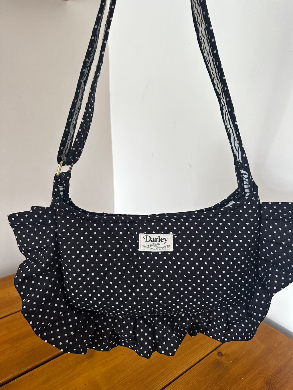 Frill Polka Dot Side Bag