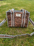 Mini leopard print tote bag