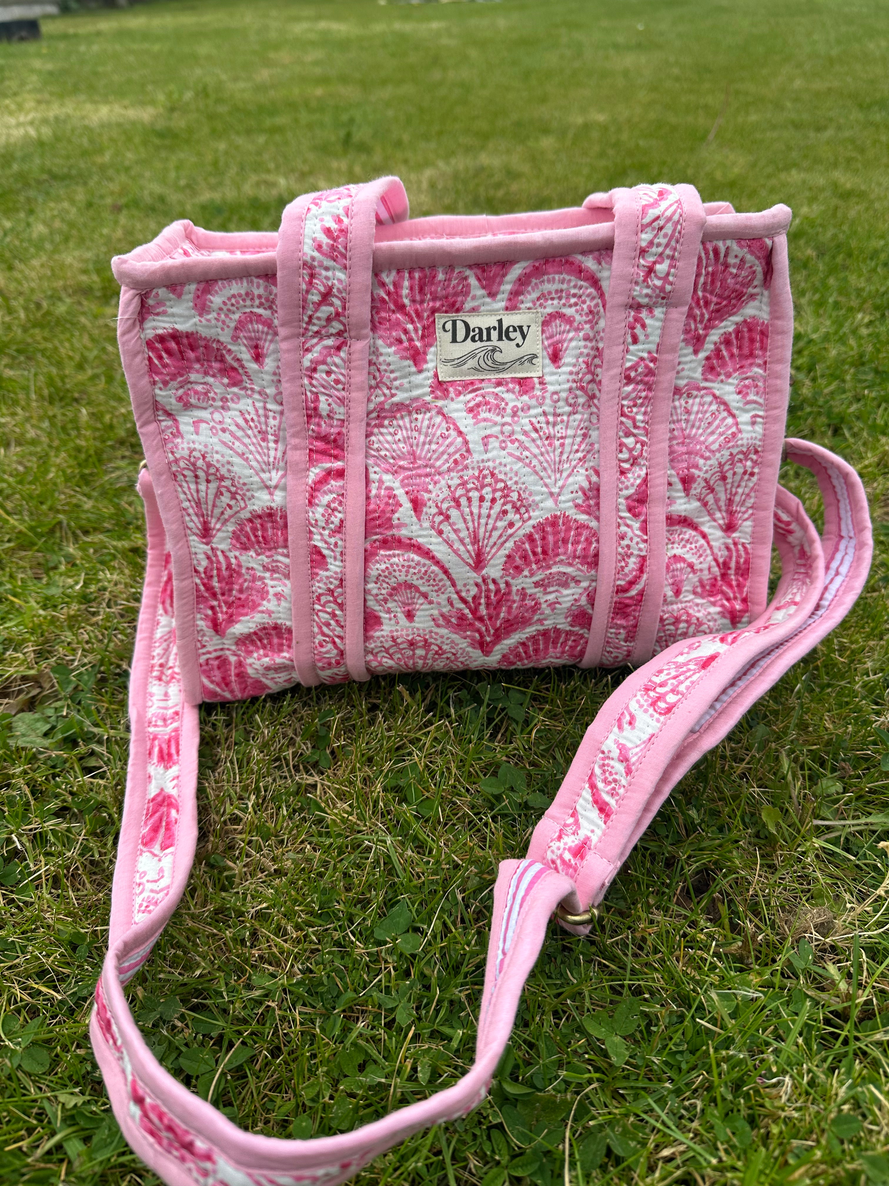 Mini Pink Seashells Tote Bag