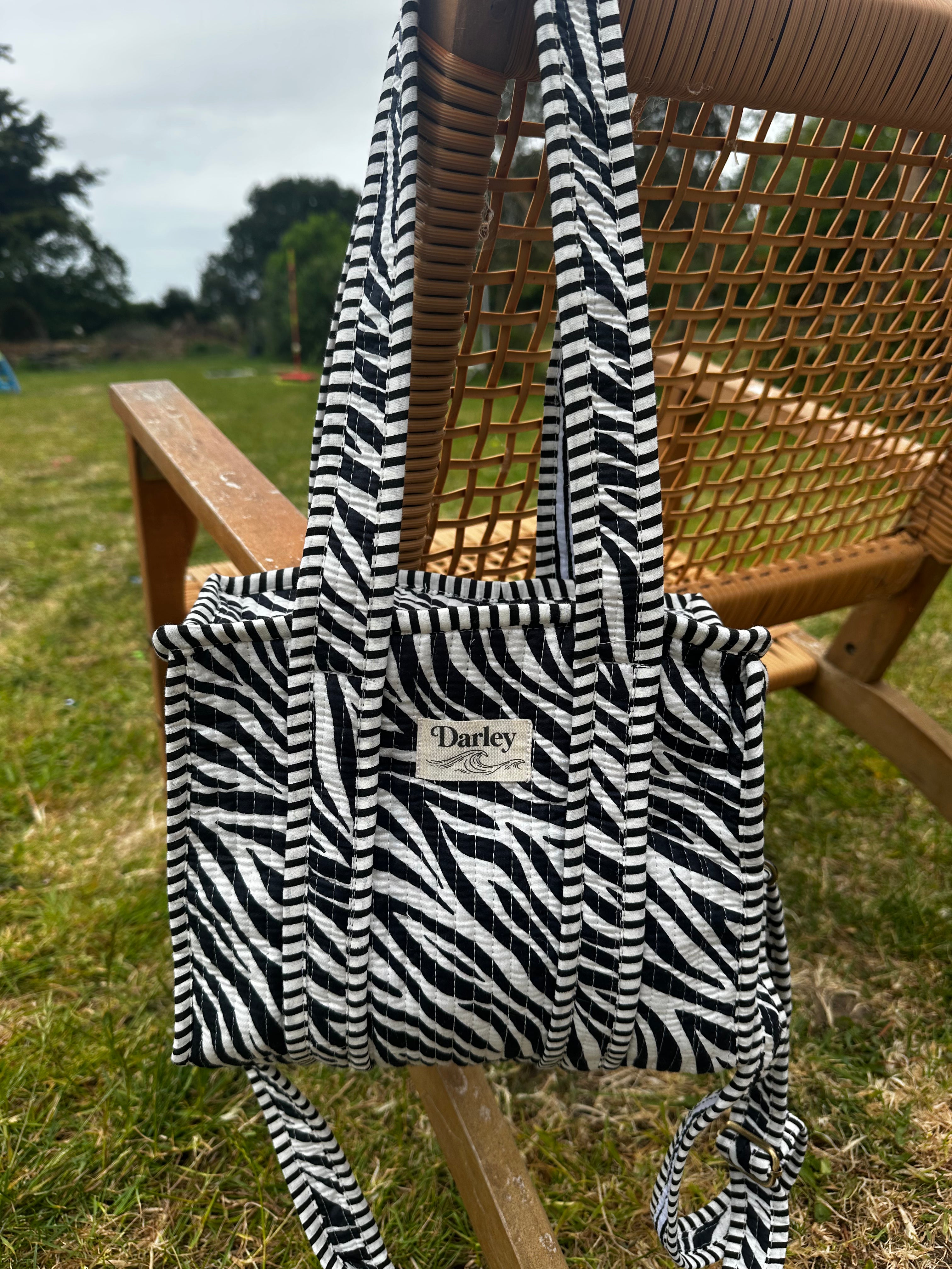 Zebra Print Mini Tote