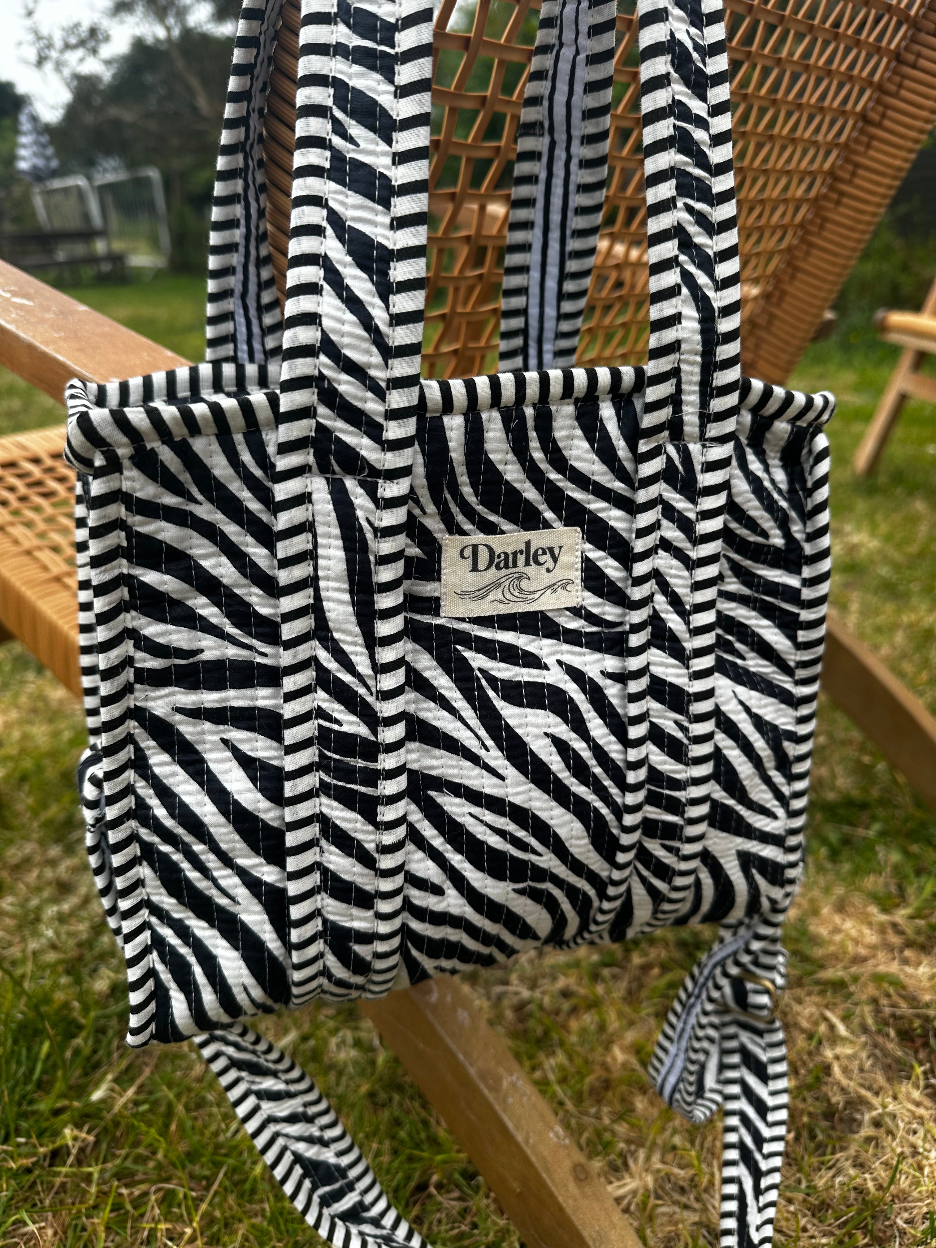 Zebra Print Mini Tote